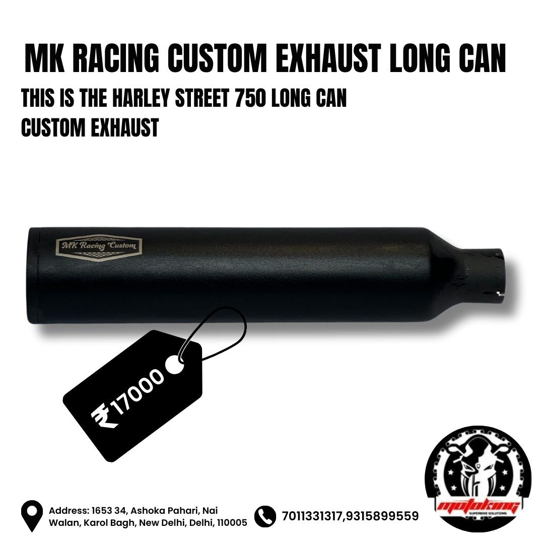 BLK-10570 | Harley DAVIDSON  | STREET 750 | MK Racing | CUSTOM EXHAUST MEDIUM CAN