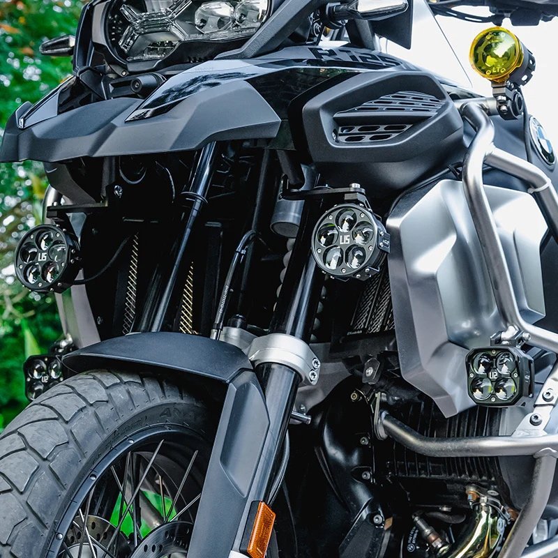 CDJ082B | BMW | R 1250 GS Adv | Loboo | Crash Bar Spot lights Support light bracket - Image 2