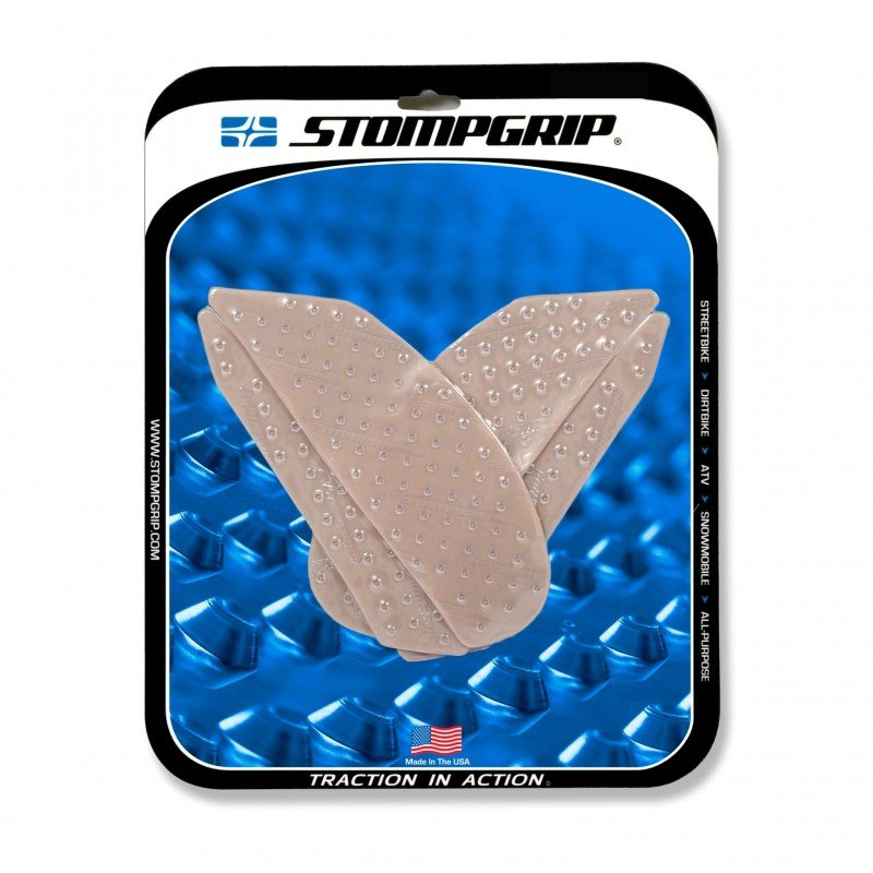 BLK-14818 | Kawasaki | Z 800 | 2013 - 2016 | Stompgrip | TANK GRIP - CLEAR