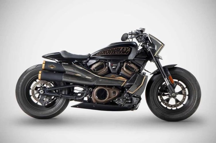ZHD007S10SBR-B | Harley DAVIDSON | SPORTSTER S | 2021 - 2024 | Zard | 120TH" SLIP-ON Exhaust - Image 4