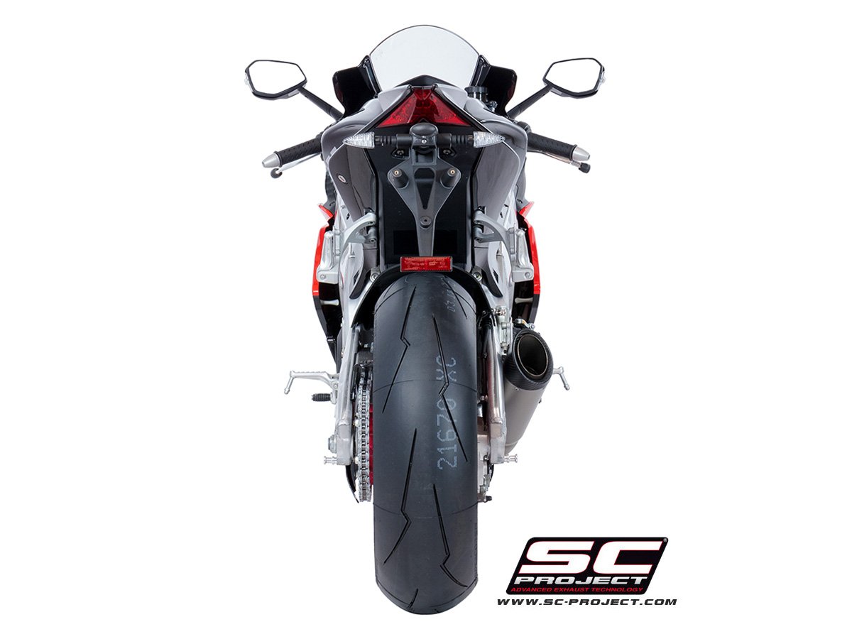 SCE018 | APRILIA | RSV4  - RF - RR | 2018 - 2020 | SC Project | S1 Muffler, low position, titanium - Image 4