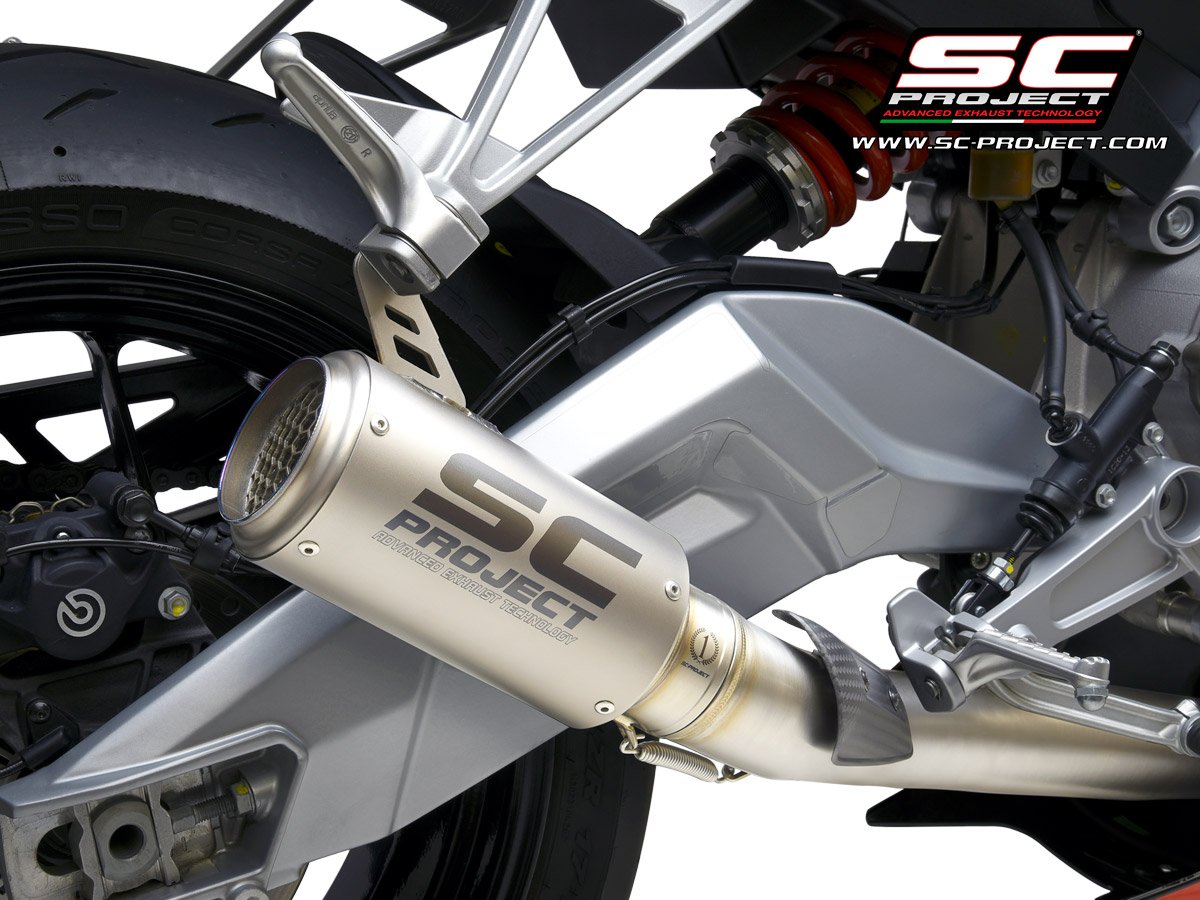 SCE290 | APRILIA | RS660 | 2020 - 2023 | SC Project | Full exhaust system 2-1, Stainless steel, with CR-T Titanium Muffler - Image 4