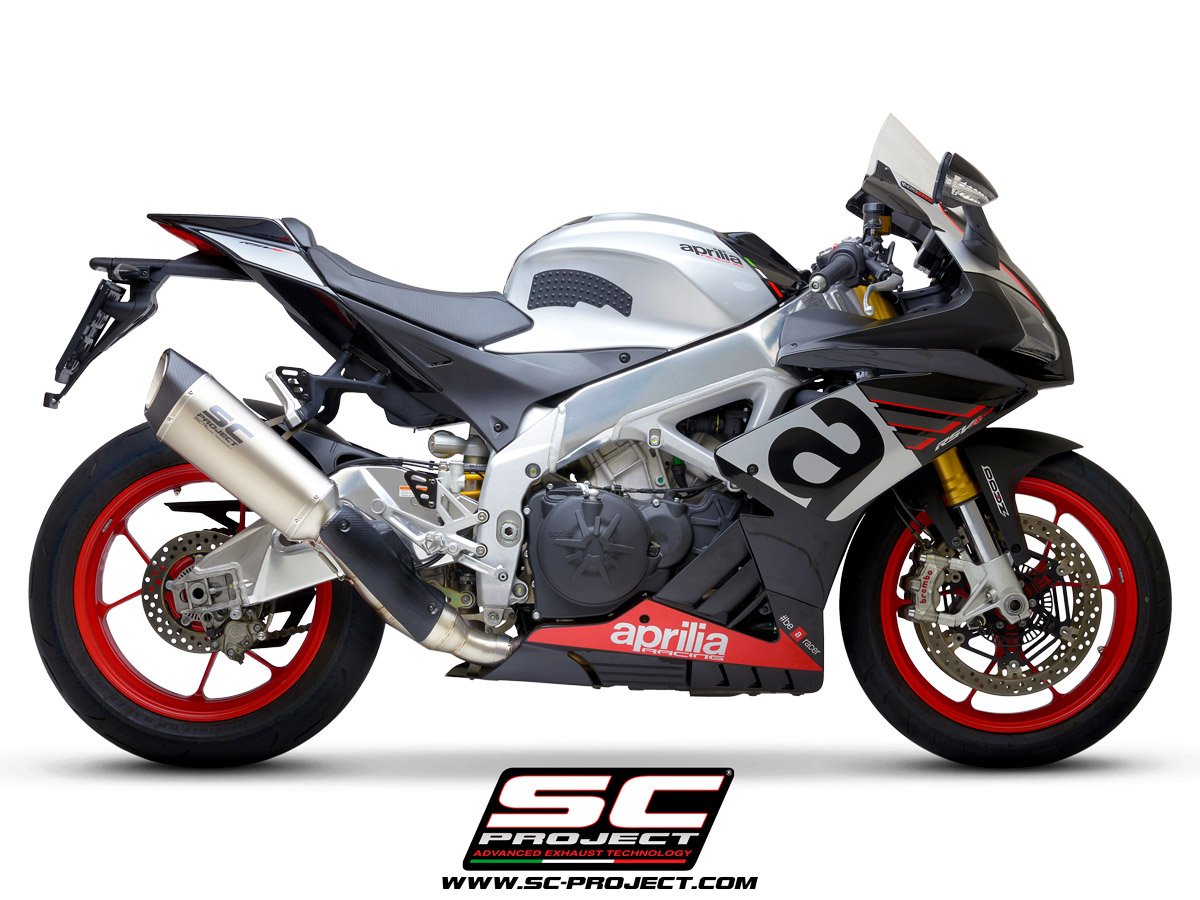 SCE004 | APRILIA | RSV4 - RF - RR | 2018 - 2020 | SC Project | SC1-R Muffler, with titanium end cap - Image 3