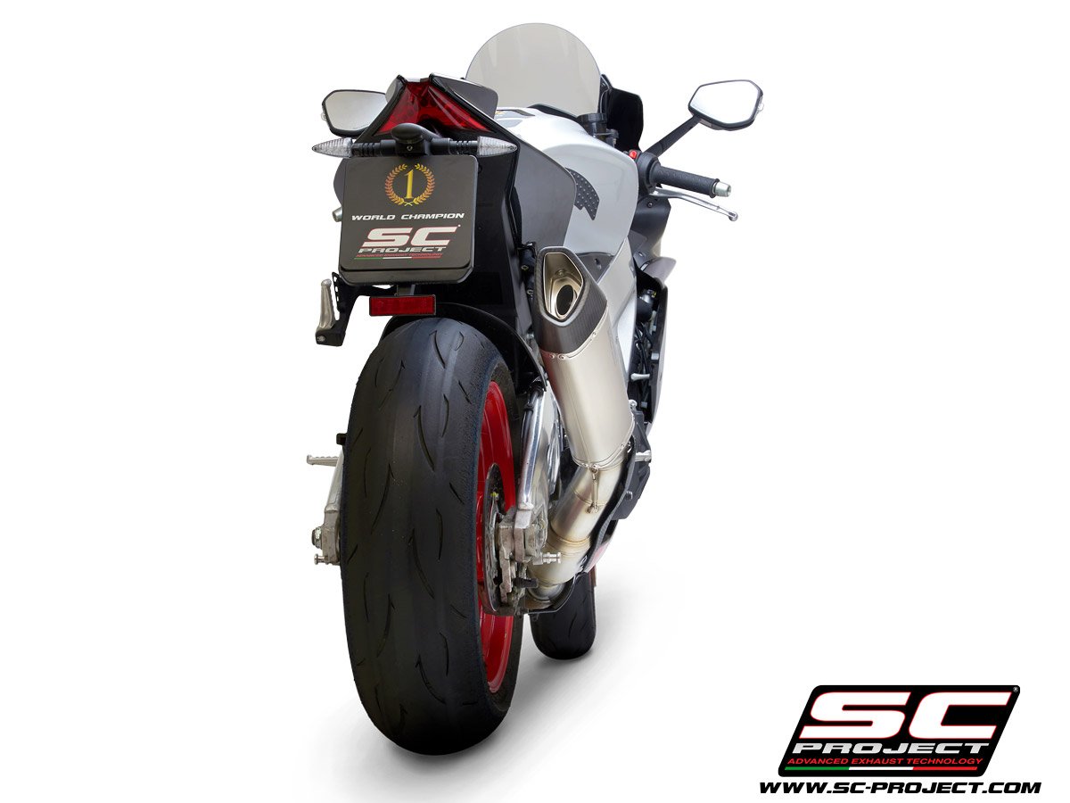 SCE004 | APRILIA | RSV4 - RF - RR | 2018 - 2020 | SC Project | SC1-R Muffler, with titanium end cap - Image 5