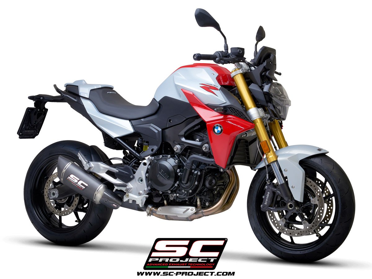SCE356 | BMW | F900R | 2020 - 2023 | SC Project | SC1-R Carbon Fiber Muffler, with Carbon fiber end cap - Image 6