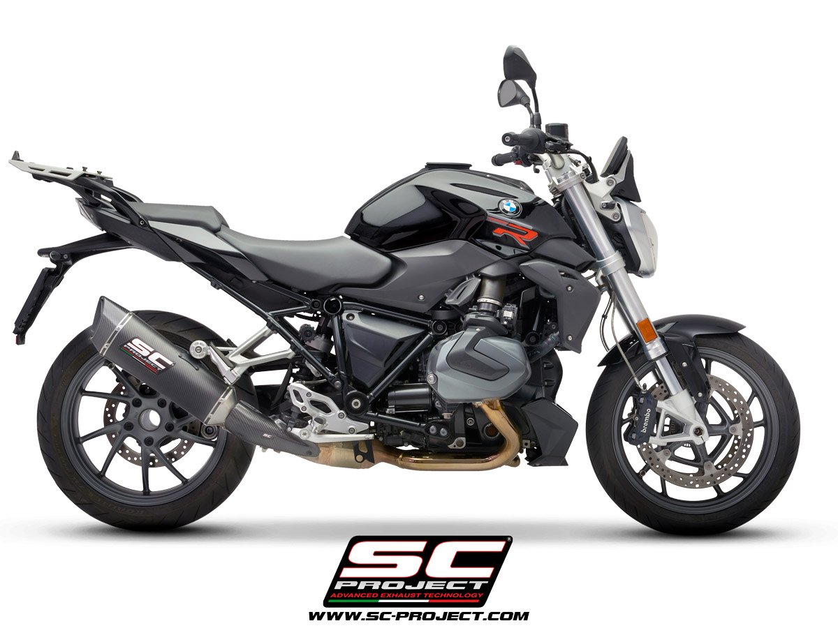 SCE342 | BMW | R1250R | 2019 - 2020 | SC Project | RS - EURO 4 SC1-R Muffler, carbon fiber