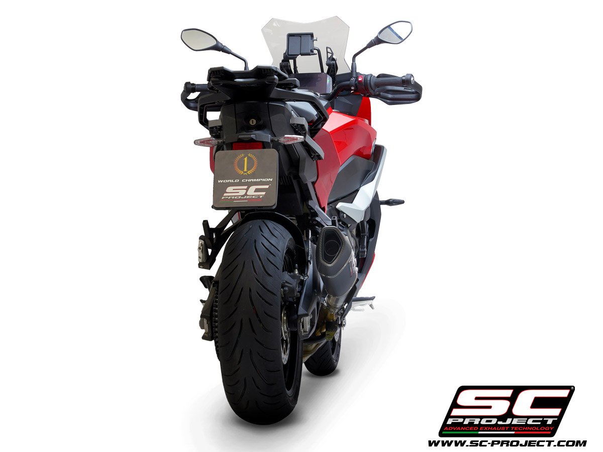 SCE328 | BMW | S1000XR | 2020 - 2023 | SC Project | SC1-R Muffler, Carbon fiber with Carbon fiber end cap - Image 2