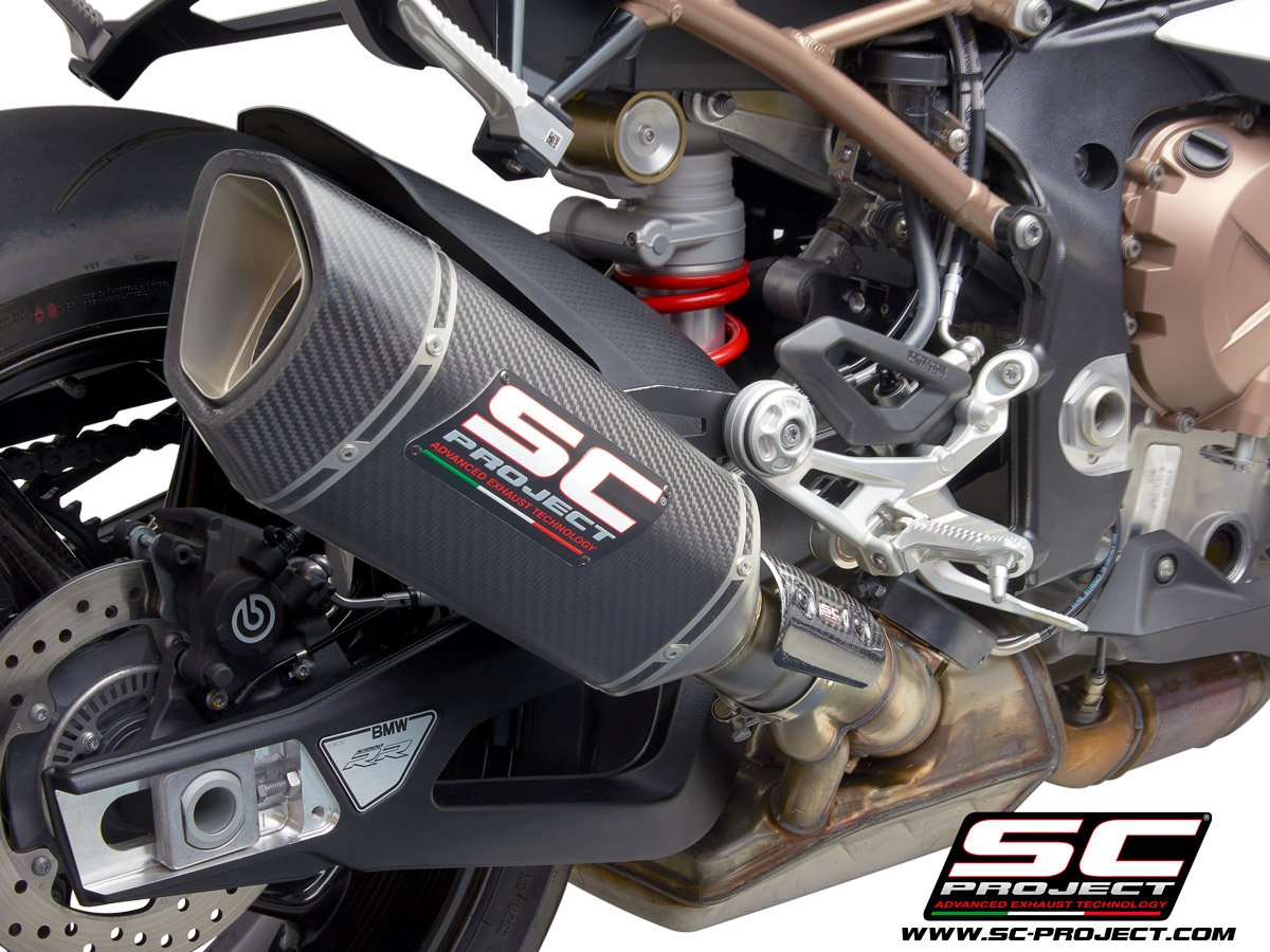 SCE306 | BMW | S1000RR | 2019 - 2022 | SC Project | EURO 4 SC1-R Carbon Fiber Muffler with carbon fiber end cap - Image 3