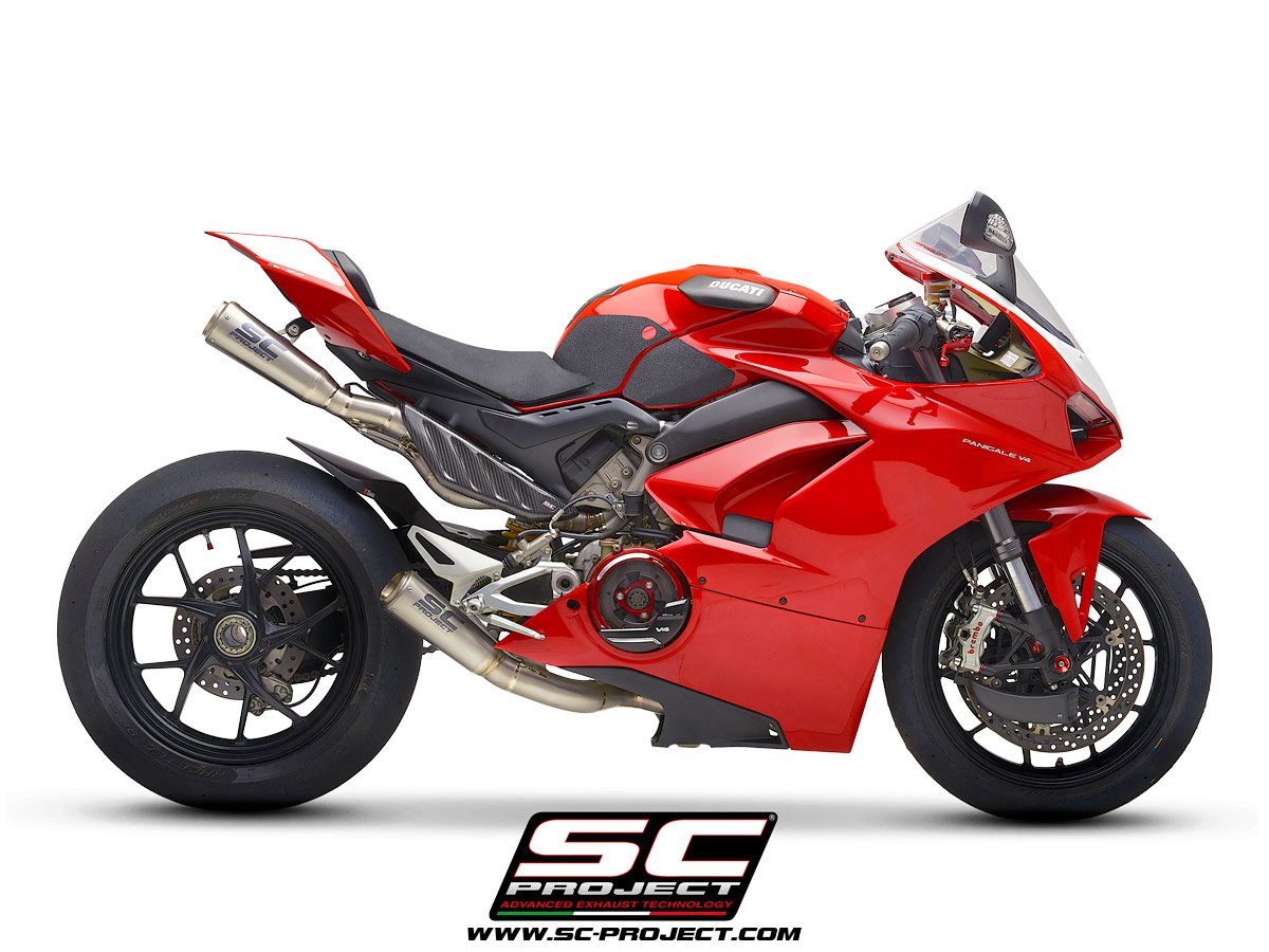 SCE240 | DUCATI | PANIGALE V4 - V4 S | 2019 - 2020 | SC Project | Full Exhaust System 4-2, Titanium, with Titanium S1-GP Mufflers