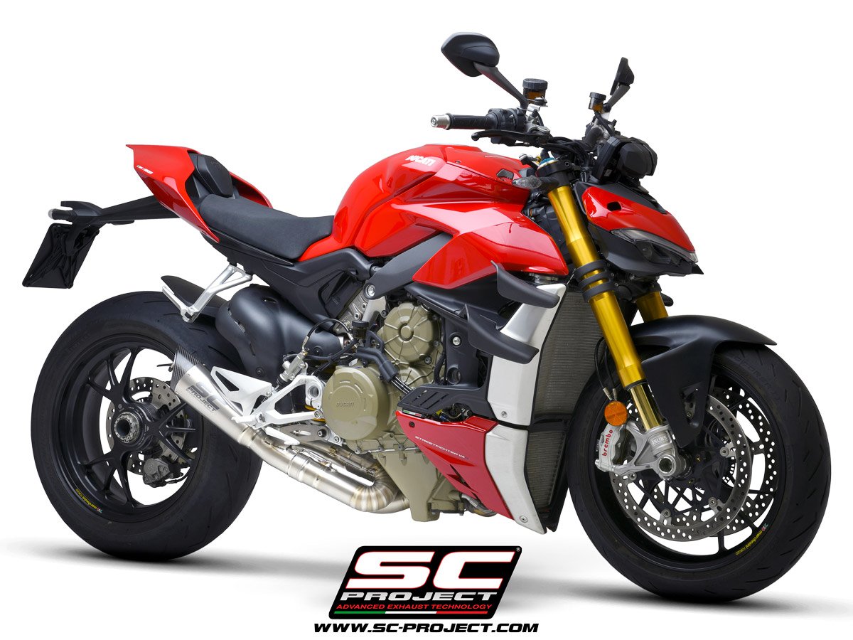 SCE245 | DUCATI | STREETFIGHTER V4 | 2020 | SC Project | S1 Muffler, titanium, De-Cat link - Image 6