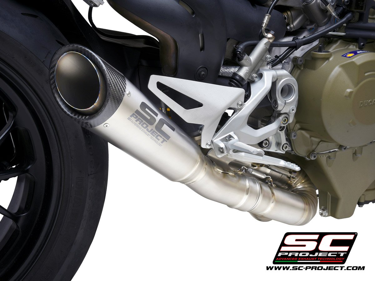 SCE245 | DUCATI | STREETFIGHTER V4 | 2020 | SC Project | S1 Muffler, titanium, De-Cat link - Image 4