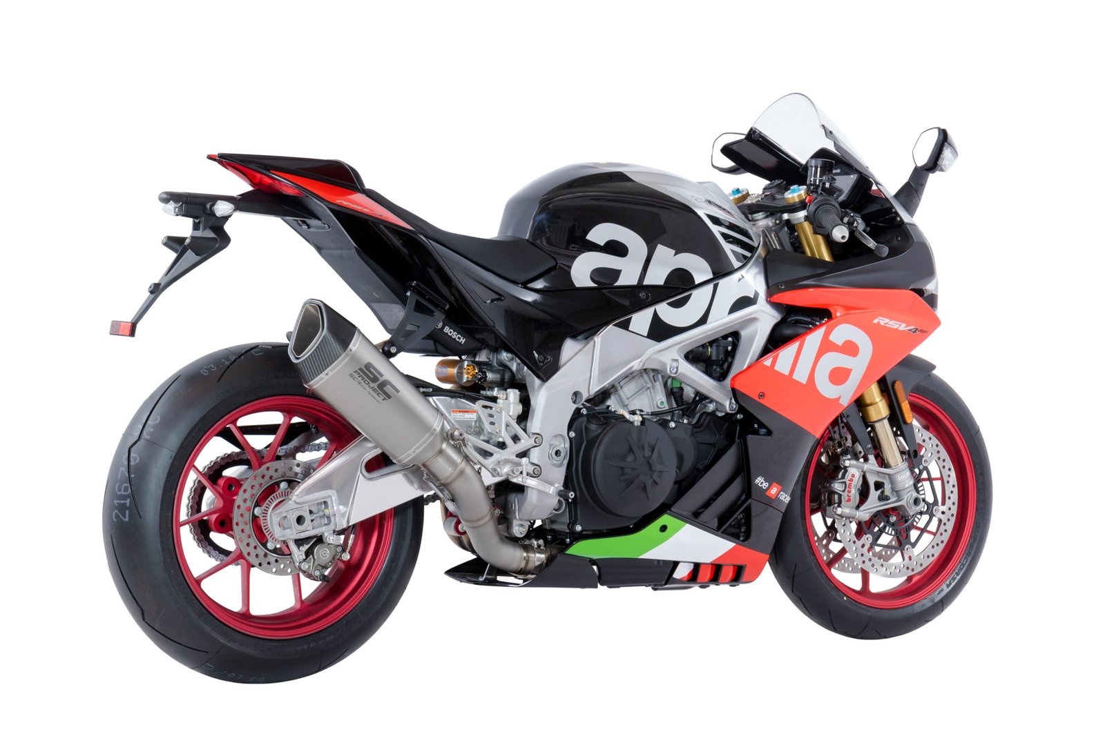 SCE017 | APRILIA | RSV4  - RF - RR | 2018 - 2020 | SC Project | SC1-R Titanium Muffler