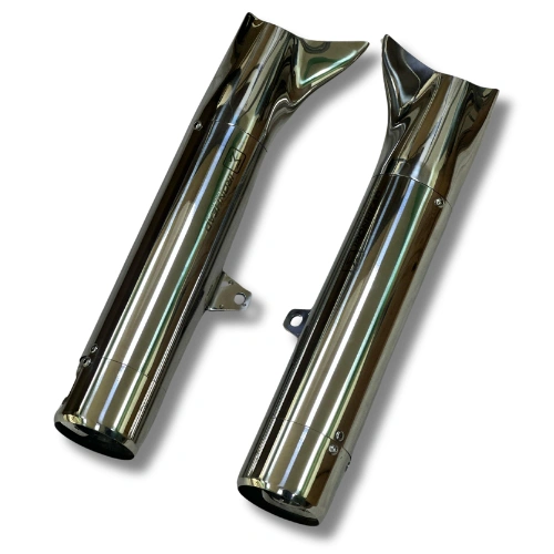 BLK-23419 | Royal Enfield | Continental GT 650 | Ixil | Classic Ironhead -4 Exhaust - WHITE