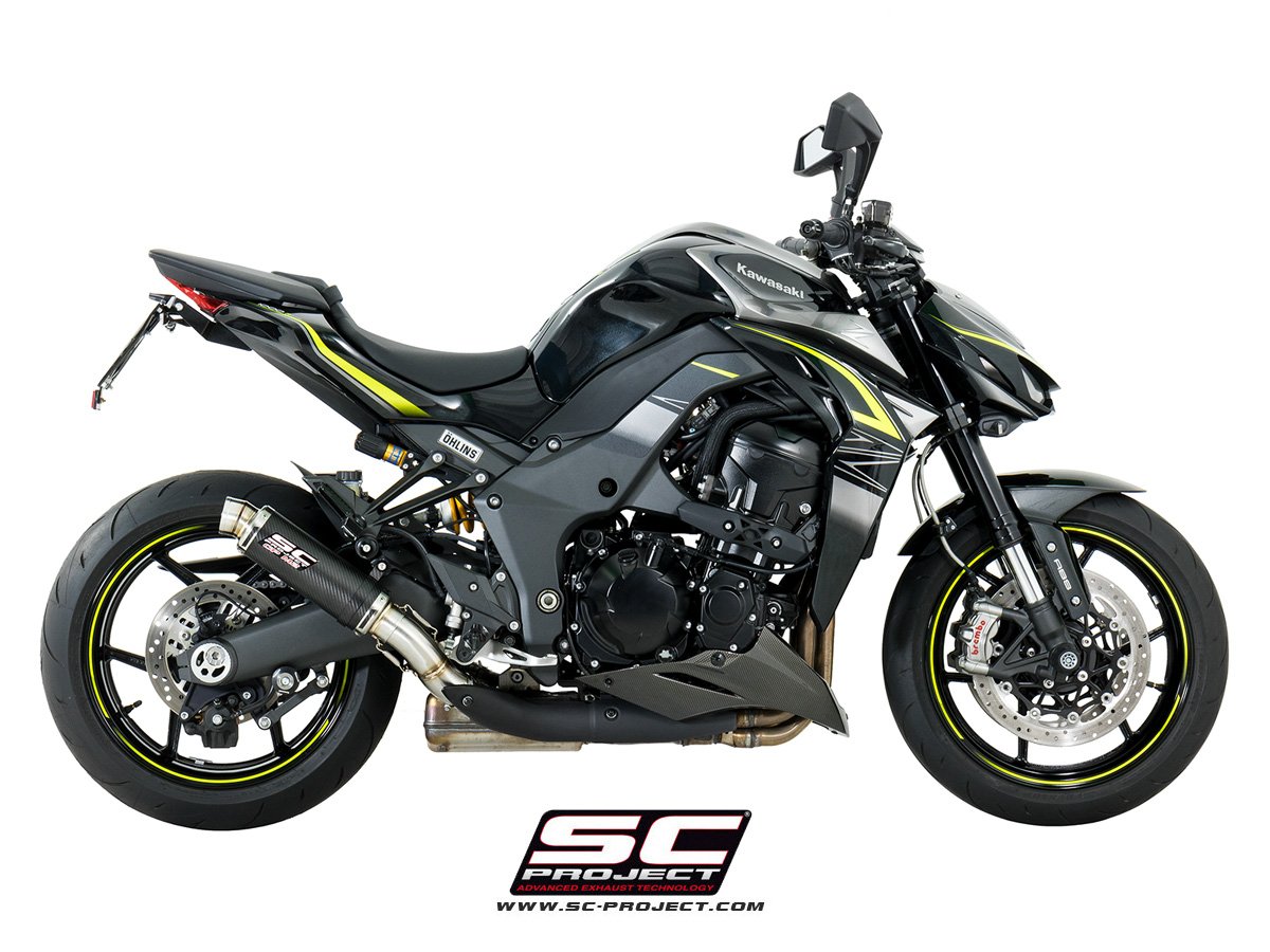 SCE064 | Kawasaki | Z 1000 | 2017 - 2020 | SC Project | Pair of GP-M2 Mufflers, carbon fiber