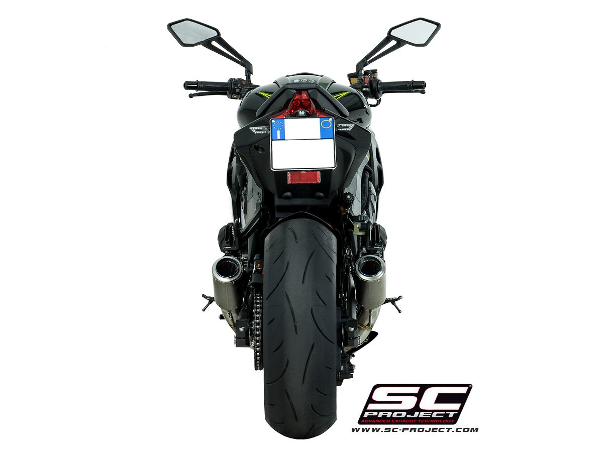 SCE066 | Kawasaki | Z 1000 | 2017 - 2020 | SC Project | Pair of CR-T Titanium Mufflers - Image 6