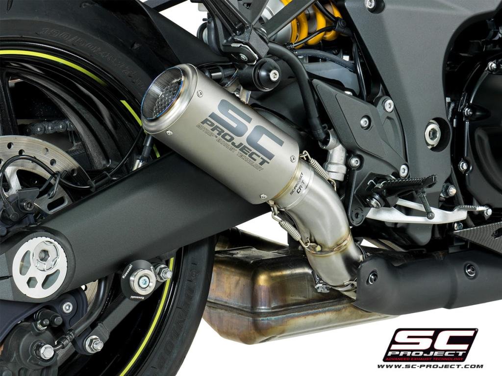 SCE066 | Kawasaki | Z 1000 | 2017 - 2020 | SC Project | Pair of CR-T Titanium Mufflers - Image 5