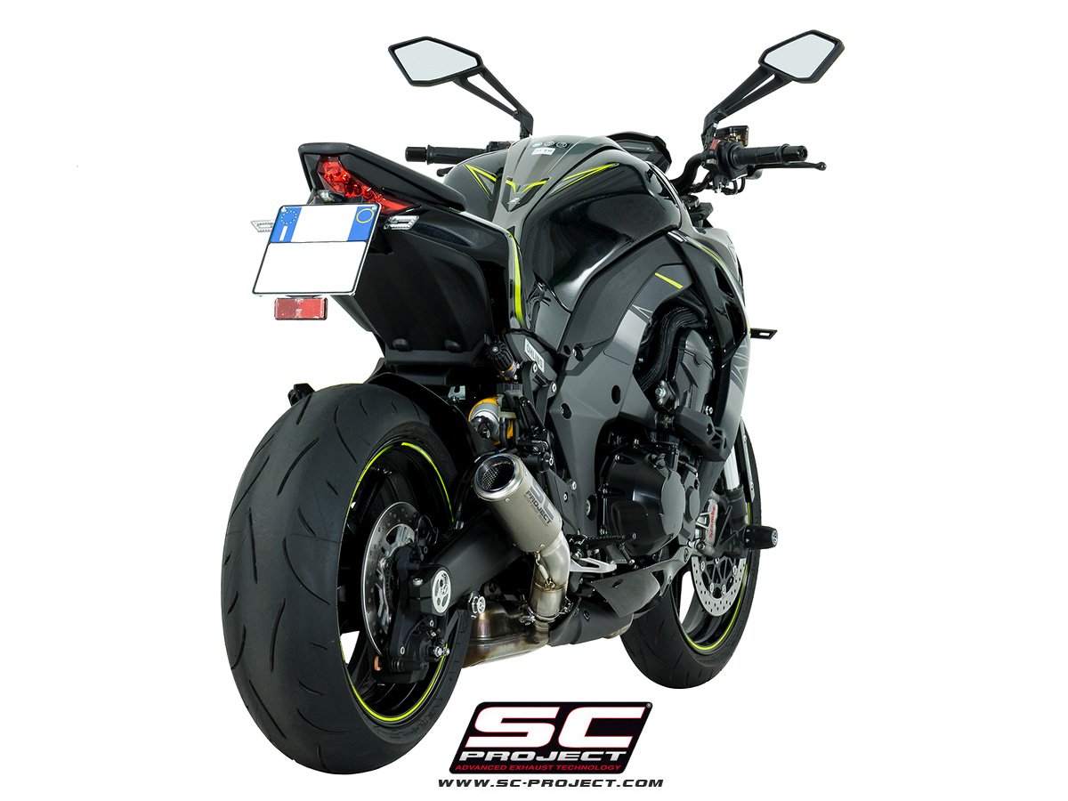 SCE066 | Kawasaki | Z 1000 | 2017 - 2020 | SC Project | Pair of CR-T Titanium Mufflers - Image 2
