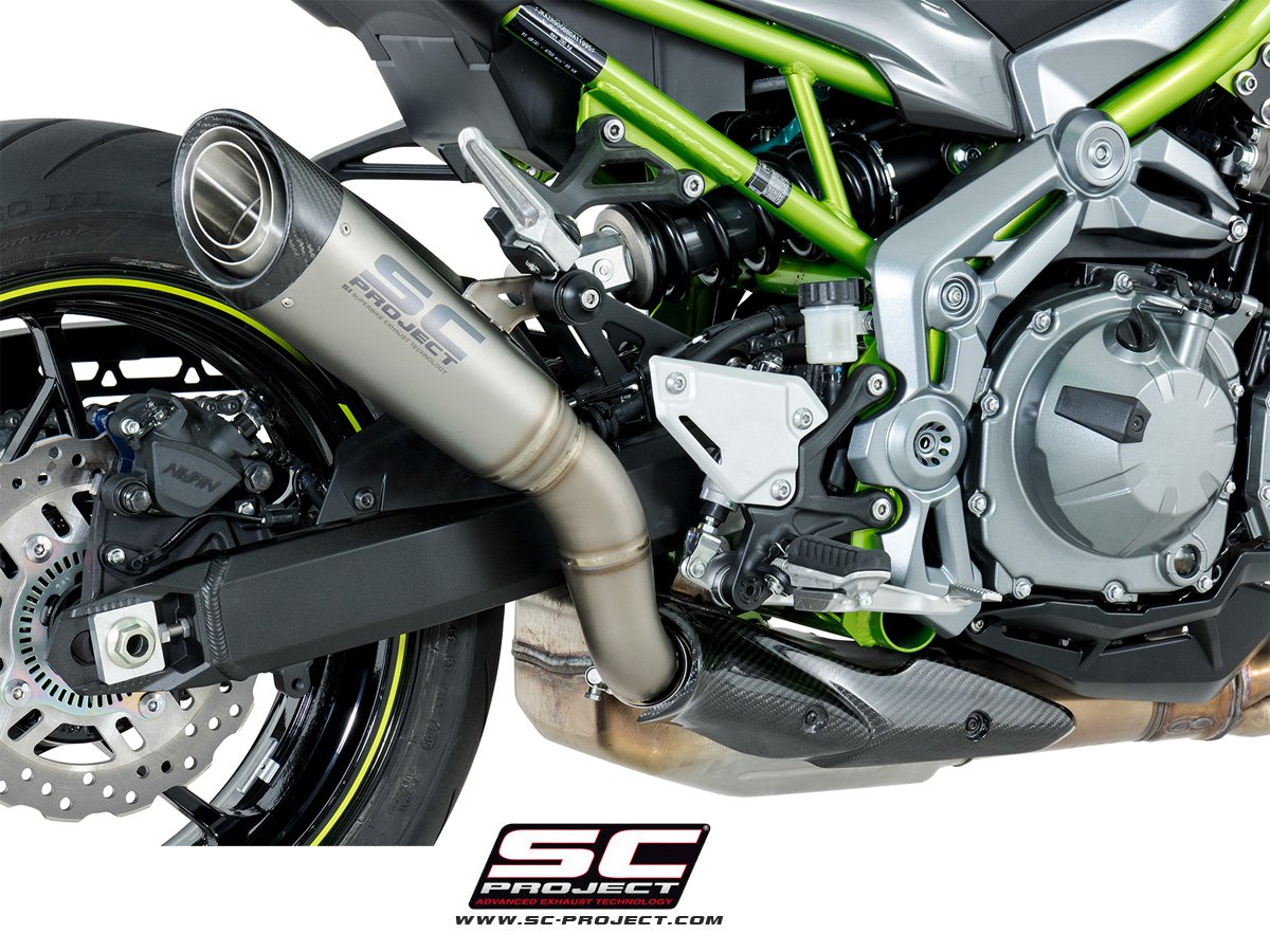 SCE098 | Kawasaki | Z 900 | 2017 - 2019 | SC Project | S1 Muffler, titanium - Image 2