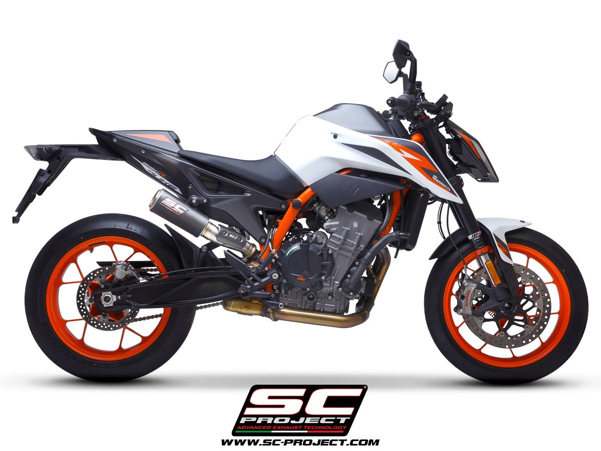 SCE109 | KTM | 790 Duke | 2018 - 2020 | SC Project | 790 Duke CR-T M2 Muffler, carbon fibre