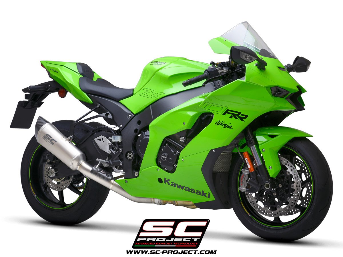 K38-DET91T | Kawasaki | NINJA ZX-10R/RR | 2021 - 2024 | SC Project | SC SC1-R Titanium De-Cat Pipe - Image 6