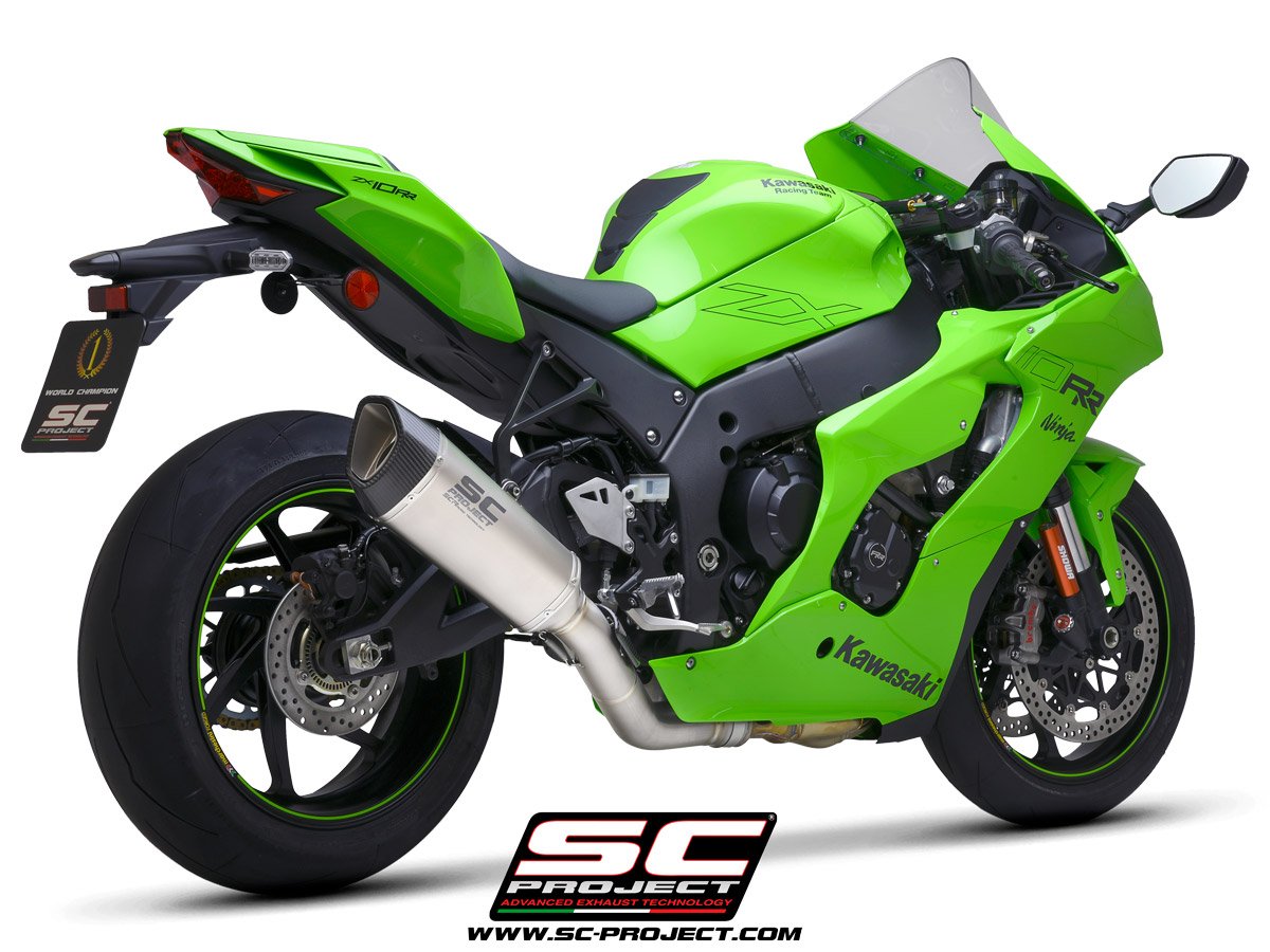 K38-DET91T | Kawasaki | NINJA ZX-10R/RR | 2021 - 2024 | SC Project | SC SC1-R Titanium De-Cat Pipe - Image 5