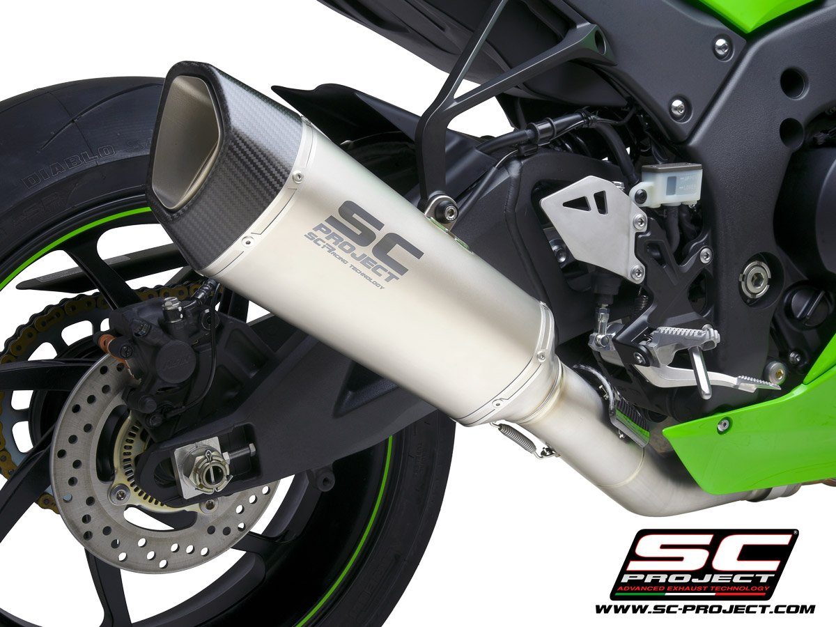 K38-DET91T | Kawasaki | NINJA ZX-10R/RR | 2021 - 2024 | SC Project | SC SC1-R Titanium De-Cat Pipe - Image 4