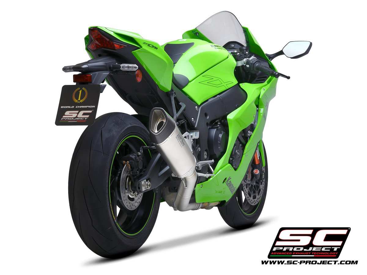 K38-DET91T | Kawasaki | NINJA ZX-10R/RR | 2021 - 2024 | SC Project | SC SC1-R Titanium De-Cat Pipe - Image 3