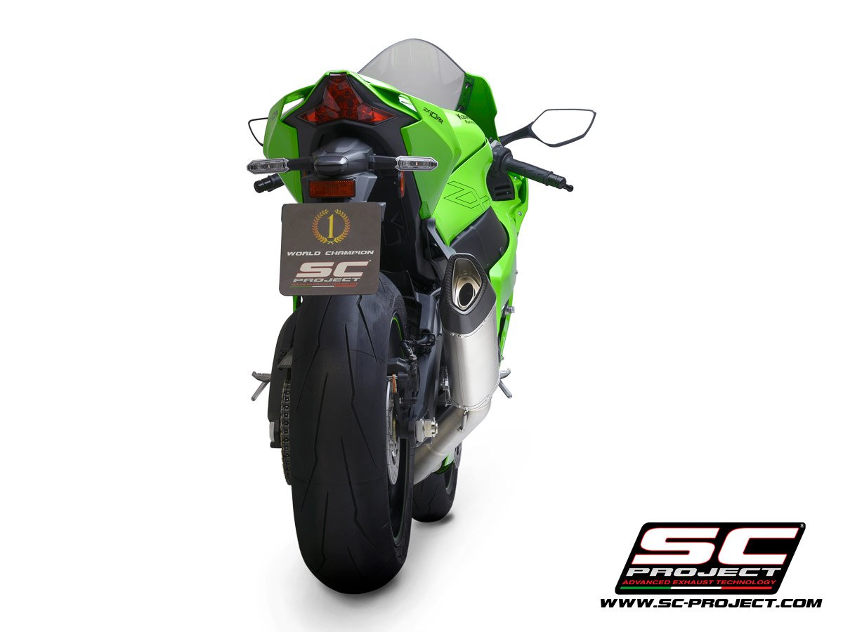 K38-DET91T | Kawasaki | NINJA ZX-10R/RR | 2021 - 2024 | SC Project | SC SC1-R Titanium De-Cat Pipe - Image 2