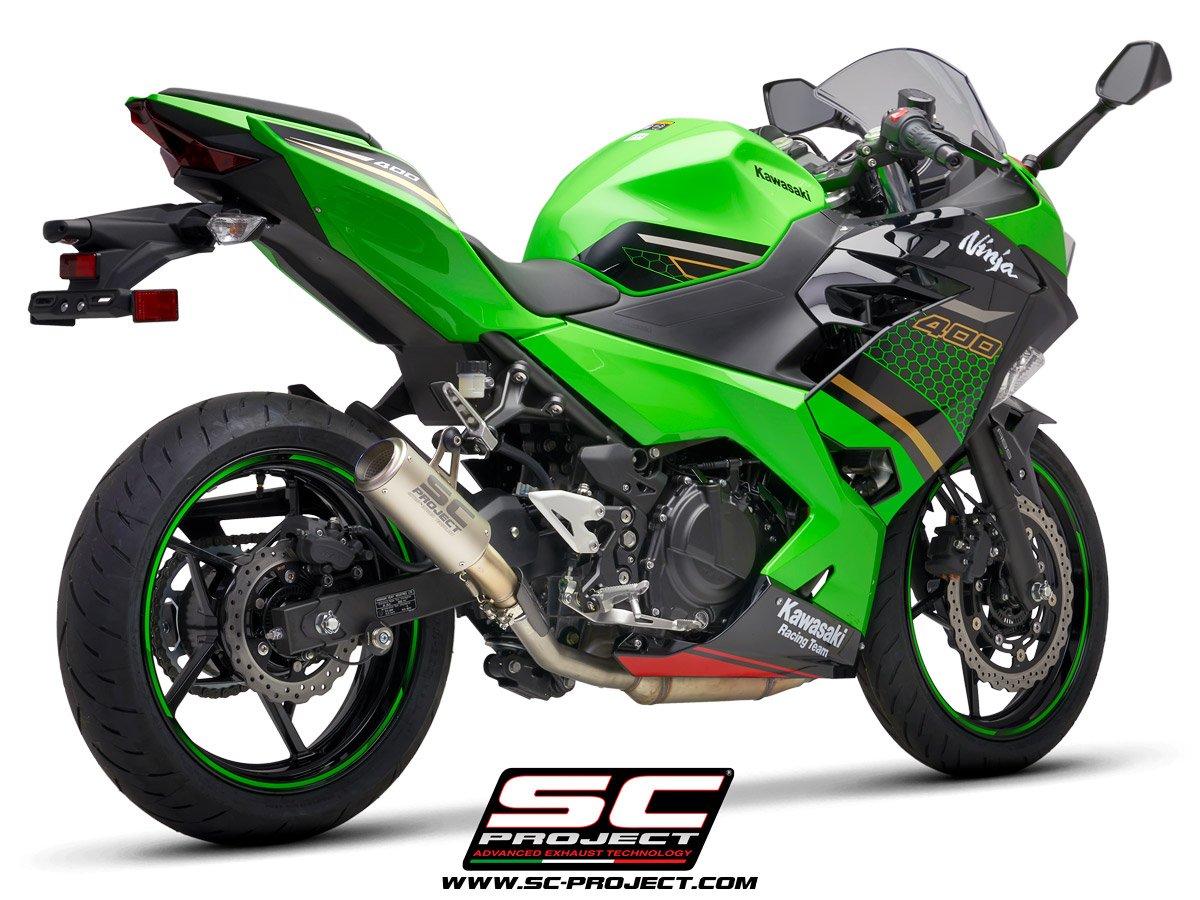 K31B-38T | Kawasaki | NINJA 400 | 2018 - 2020 | SC Project | SC CR-T Titanium Exhaust (Slip On)