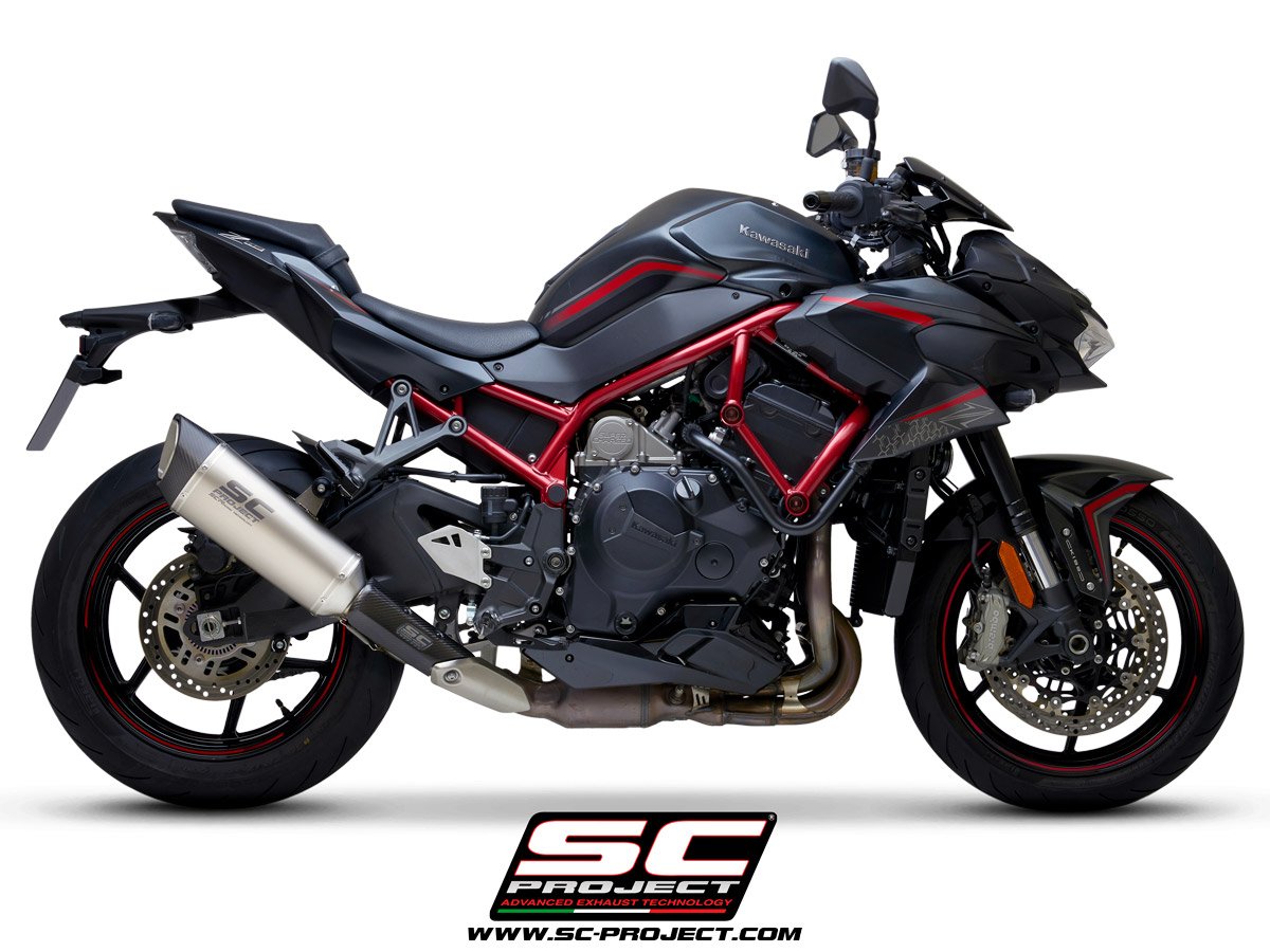 SCE056 | Kawasaki | Z H2 | 2020 - 2023 | SC Project | SC1-R Titanium Muffler