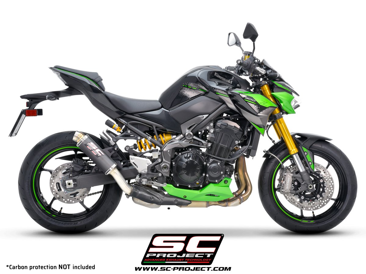 SCE075 | Kawasaki | Z 900 | 2020 - 2023 | SC Project | GP-M2 Muffler, carbon fiber