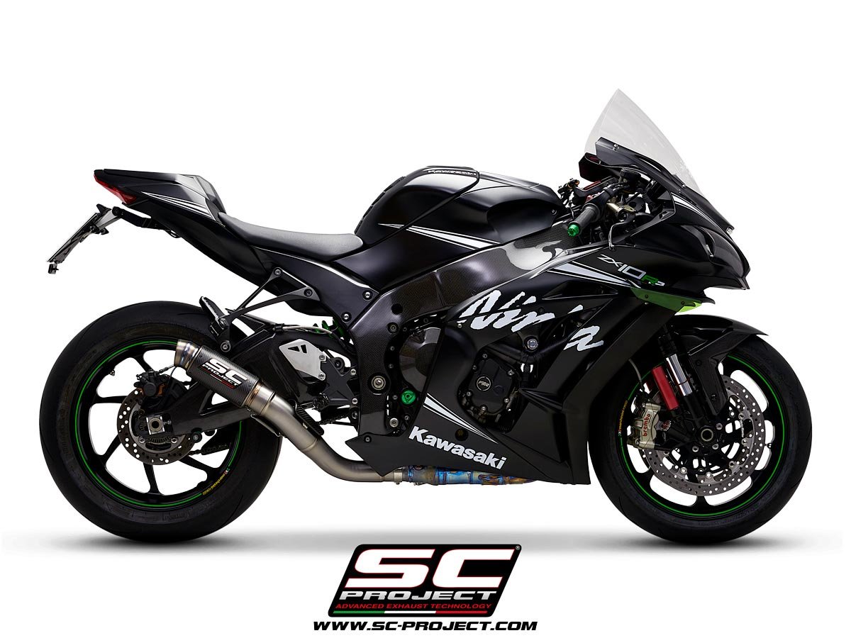 K22A-DET70C | Kawasaki | NINJA ZX-10R /RR | 2016 - 2020 | SC Project | SC GP70-R carbon (de-cat pipe)