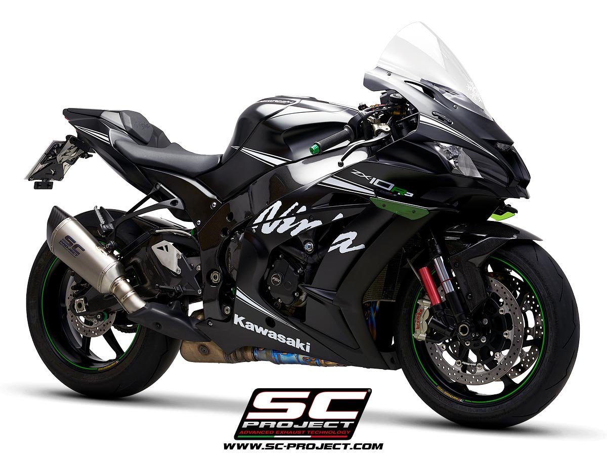 SCE024 | Kawasaki | NINJA ZX-10R - RR | 2016 - 2020 | SC Project | SC1-R Muffler - SLIP ON - Image 2