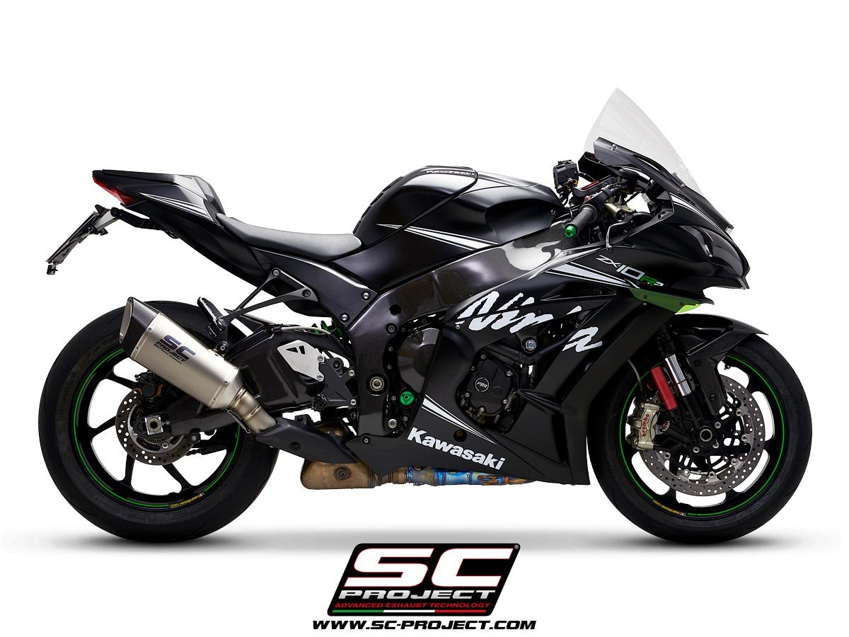 SCE024 | Kawasaki | NINJA ZX-10R - RR | 2016 - 2020 | SC Project | SC1-R Muffler - SLIP ON