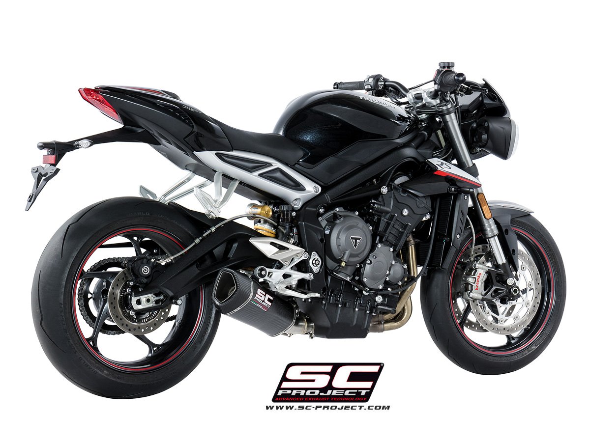 SCE169 | TRIUMPH | Street Triple 765 S/R/RS | 2017 - 2019 | SC Project |  SC1-R Carbon Slip On - Image 4