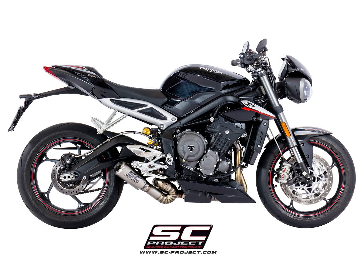 SCE173 | TRIUMPH | Street Triple 765 R/RS | 2017 - 2019 | SC Project | CR-T Titanium Exhaust