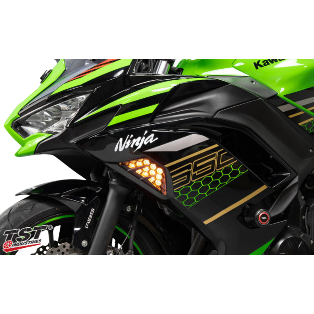 FLK03C | Kawasaki | Ninja Sportbikes | TST | Nexus LED Front Turn Signals - Image 3