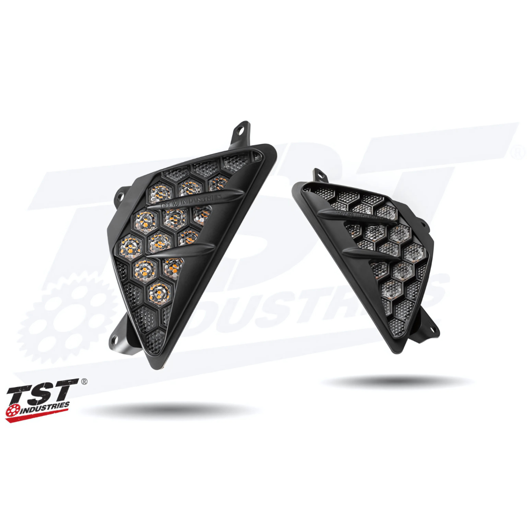 FLK03C | Kawasaki | Ninja Sportbikes | TST | Nexus LED Front Turn Signals - Image 2