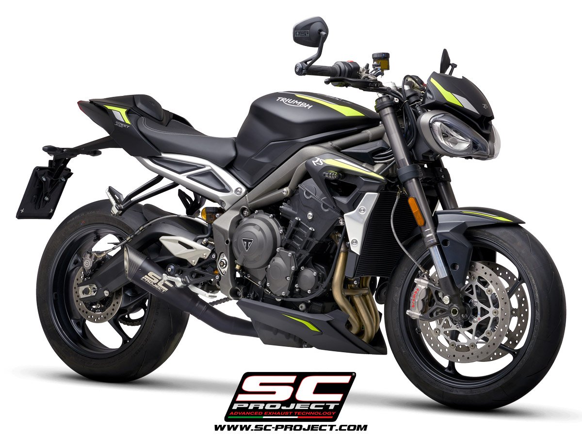 SCE174 | TRIUMPH | Street Triple 765 R/RS | 2017 - 2019 | SC Project | S1 Titanium Black Exhaust - Image 6