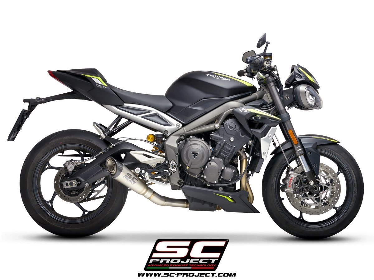 SCE163 | TRIUMPH | Street Triple 765 R/RS | 2020 - 2022 | SC Project | S1 Titanium Exhaust