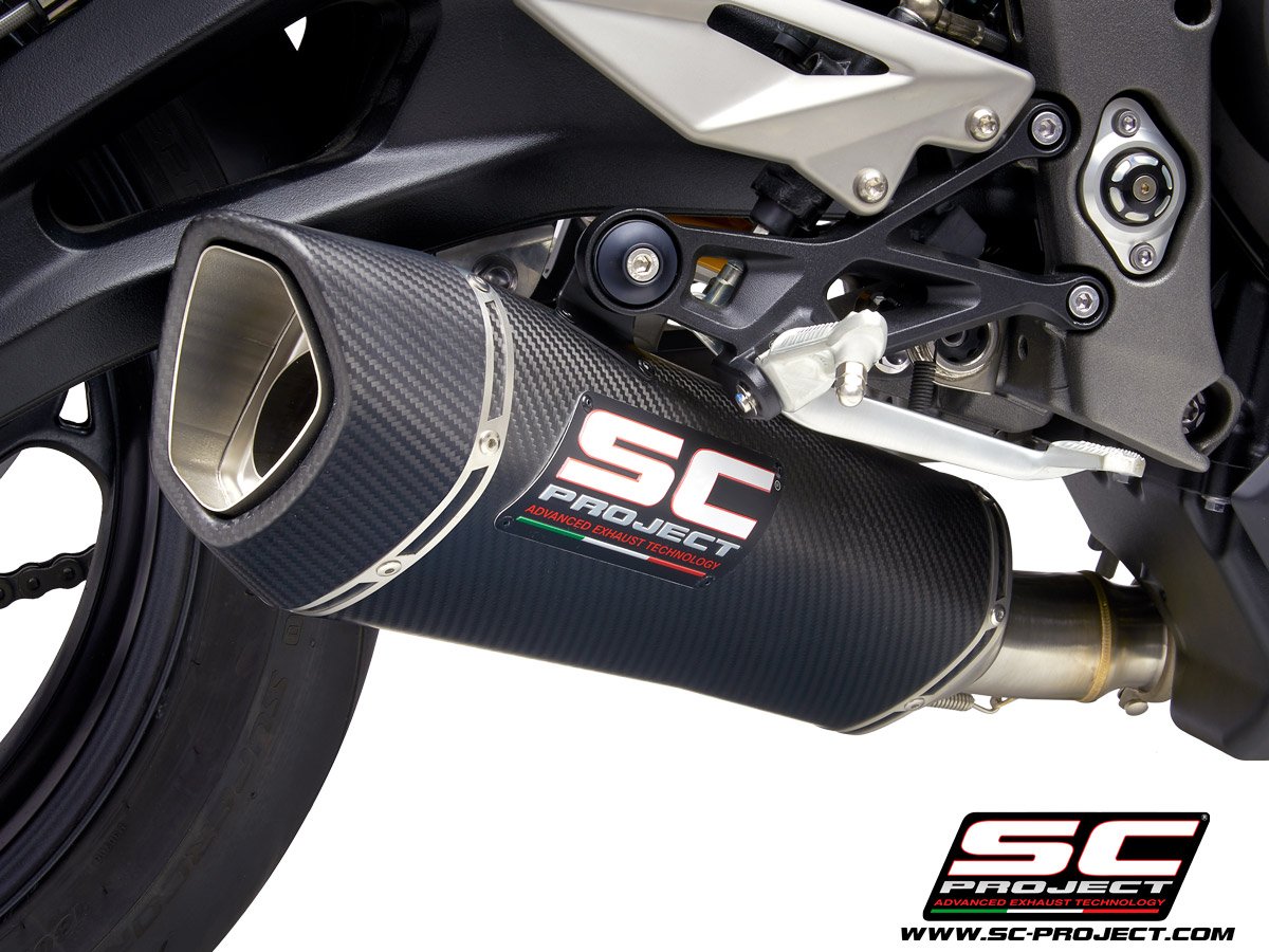 T18C-K93C | TRIUMPH | Street Triple 765 S/R/RS | 2020 - 2022 | SC Project | SC1-R Carbon Fiber Exhaust - Image 5