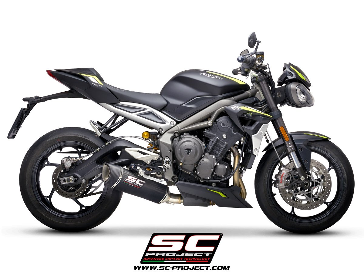 T18C-K93C | TRIUMPH | Street Triple 765 S/R/RS | 2020 - 2022 | SC Project | SC1-R Carbon Fiber Exhaust