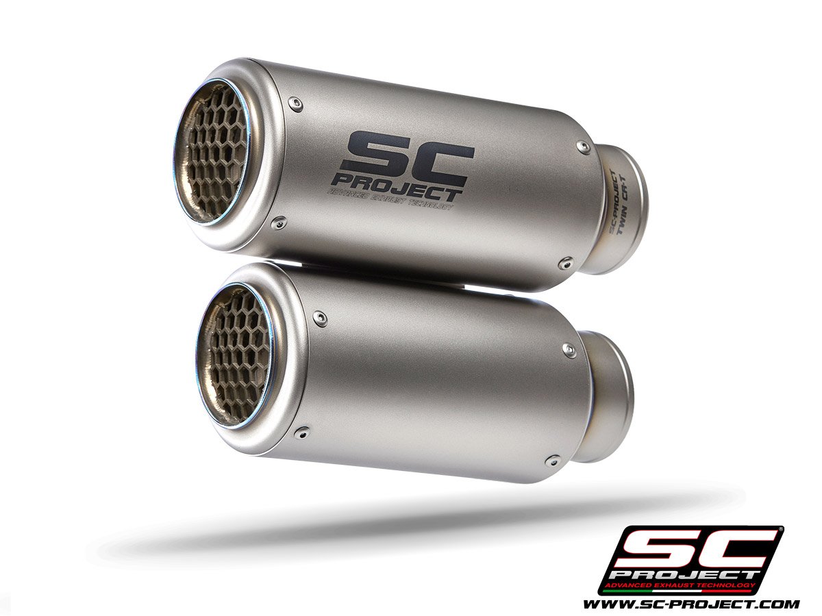 SCE182 | TRIUMPH | SPEED TRIPLE 1200 RS | 2021 - 2023 | SC Project | SPEED TRIPLE 1200 RS Twin CR-T Titanium dual muffler
