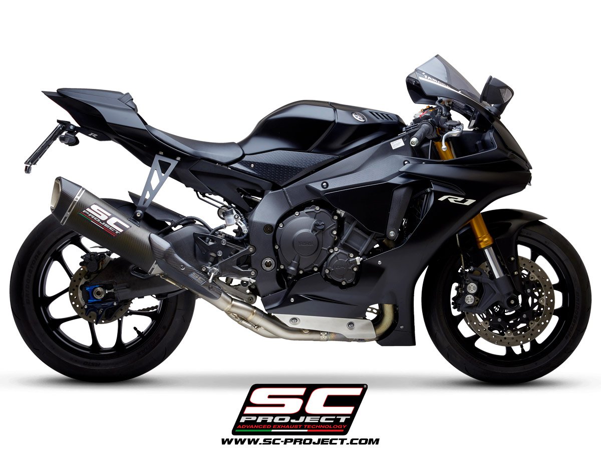 SCE128 | YAMAHA | YZF R1 - R1M | 2020 - 2023 | SC Project | SC1-R Carbon Fiber Muffler