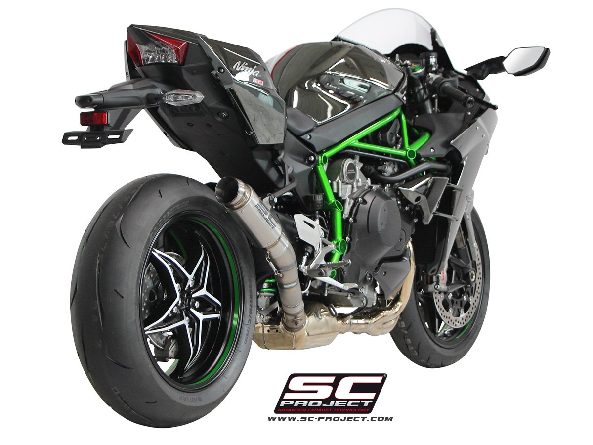 SCE035 | Kawasaki | NINJA H2 | 2015 - 2020 | SC Project | GP70-R Muffler, titanium - Image 5