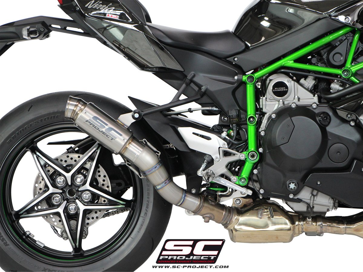SCE035 | Kawasaki | NINJA H2 | 2015 - 2020 | SC Project | GP70-R Muffler, titanium - Image 4