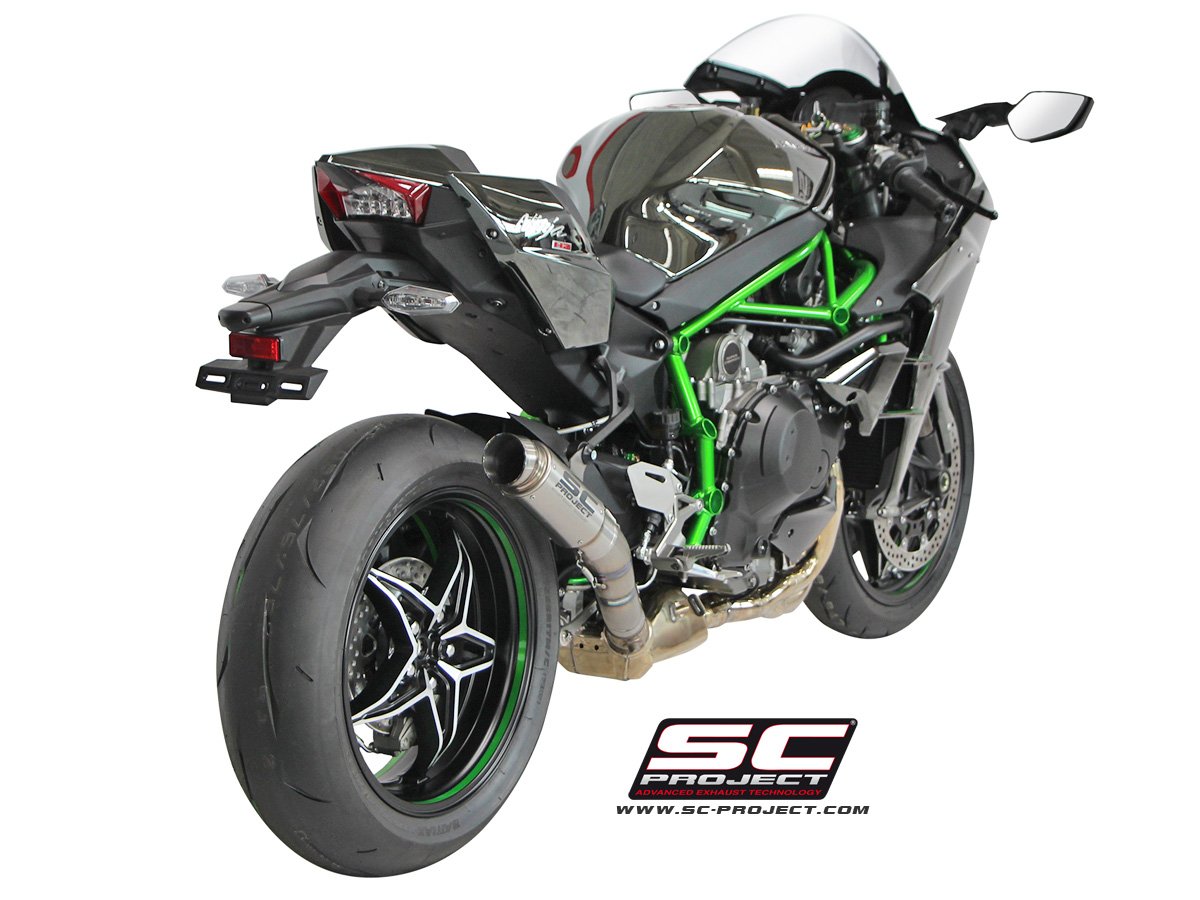 SCE035 | Kawasaki | NINJA H2 | 2015 - 2020 | SC Project | GP70-R Muffler, titanium - Image 2