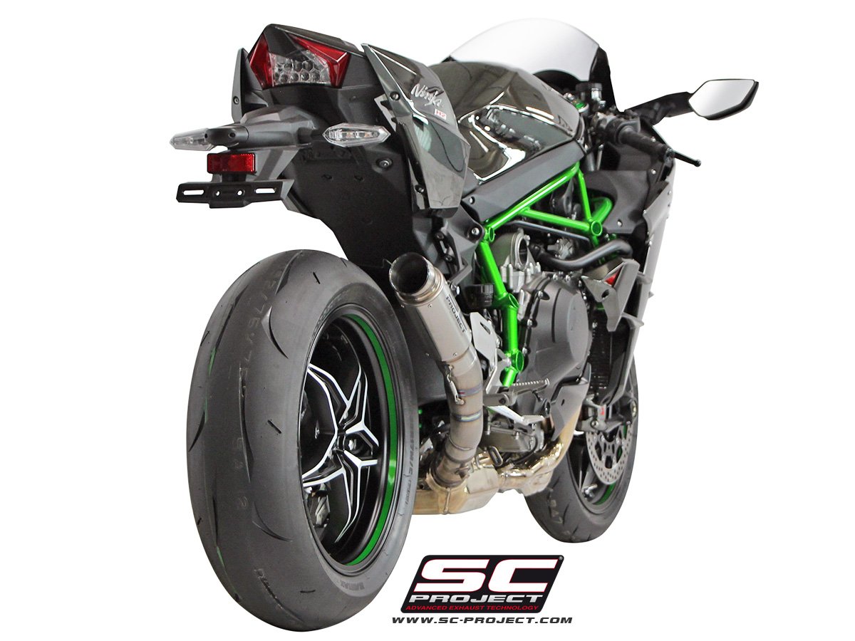 SCE035 | Kawasaki | NINJA H2 | 2015 - 2020 | SC Project | GP70-R Muffler, titanium - Image 3